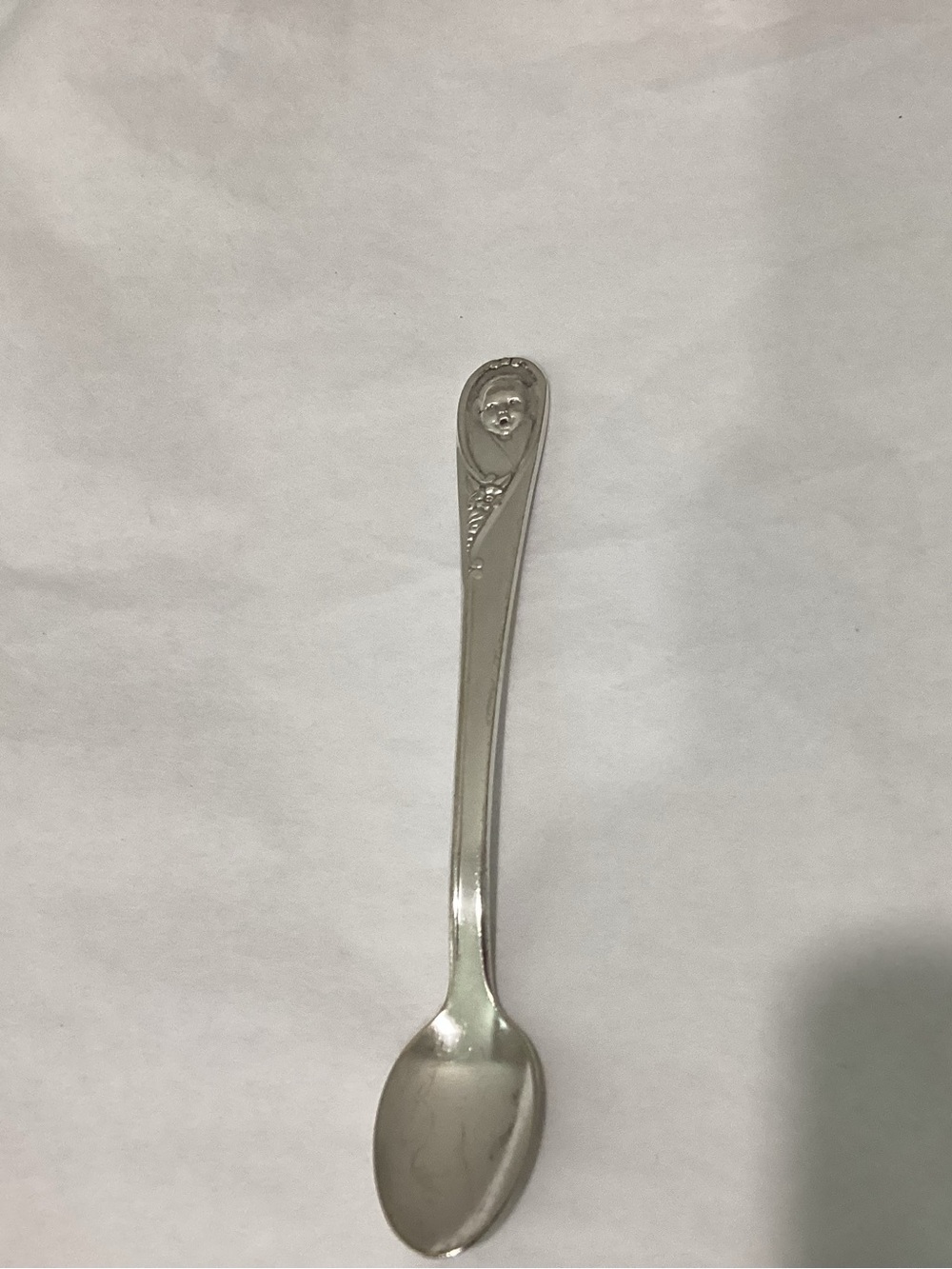 Vtg. Winthrop Silverplate Gerber Baby/Infant feeding spoon from the 1950s.